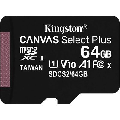 Kingston Canvas Select Plus microSDXC 64 GB SDCS2/64GBSP – Zbozi.Blesk.cz