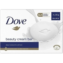 Dove Beauty Cream Bar toaletní mýdlo 4 x 90 g