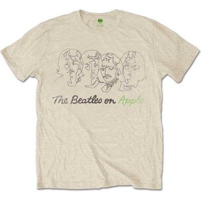 The Beatles Outline Faces On Apple Sand XL Риза (<![CDATA[BEATTEE386MS04]]>)