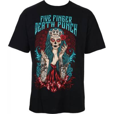 ROCK OFF Мъжка тениска Five Finger Death Punch - лейди Муерта - Черен - ROCK OFF - FFDPTS18MB