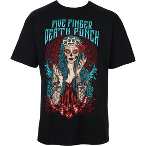 ROCK OFF Мъжка тениска Five Finger Death Punch - лейди Муерта - Черен - ROCK OFF - FFDPTS18MB