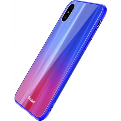 Púzdro BASEUS LASER Apple iPhone X / XS modré / červené