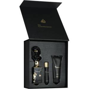 LATTAFA LATTAFA, His Confession, подаръчен комплект Eau de Parfum 100 мл + Travel Spray + душ гел 100 мл