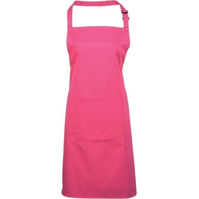 Premier Zástěra s laclem a kapsou Colours PR154 uni neon pink