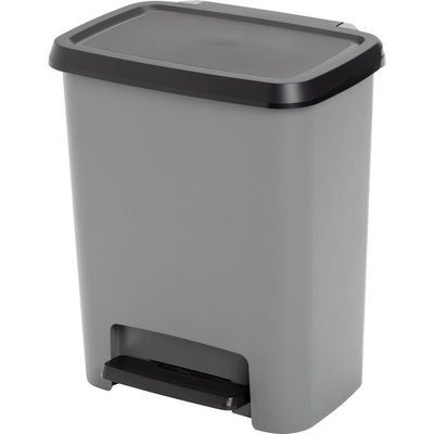 KIS Koš Compatta 25L černý / šedý na odpad s pedálem