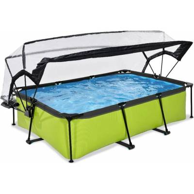 Exit Toys Lime s kartušovou filtrací a kopulí 220x150x65cm zelená