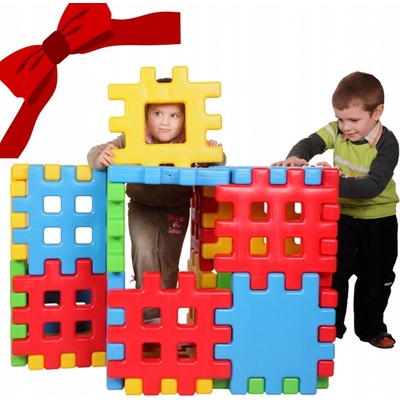 WOOPIE STAVEBNÉ BLOKY VAFLE XXL 35 X 35 cm