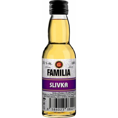 Familia Slivka 37,5% 0,04 l (čistá fľaša)