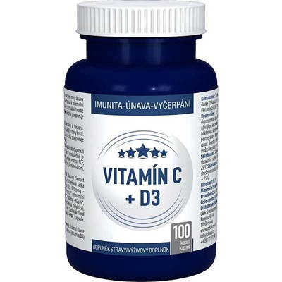 Clinical Vitamín C + D3 100 kapslí