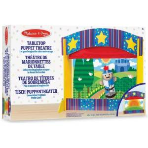 Melissa & Doug - Дървен настолен куклен театър