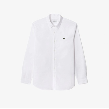 Lacoste Men's Long-Sleeve Oxford Shirt - White 001