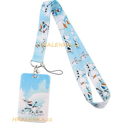 Šňůrka na krk s cedulkou Frozen Olaf