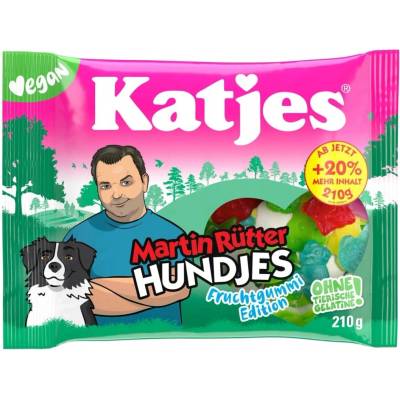Katjes Hundjes Vegan želé bonbóny ve tvaru pejsků s ovocnou příchutí 210 g