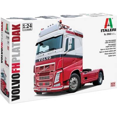Italeri 3962 Model nákladného vozidla Volvo FH s plochou strechou na zlepenie, mierka 1/24