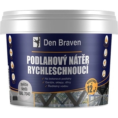 Podlahový nátěr rychleschnoucí 4 kg Den Braven