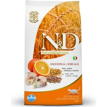 N&D Low Grain CAT Adult Codfish & Orange 5 kg