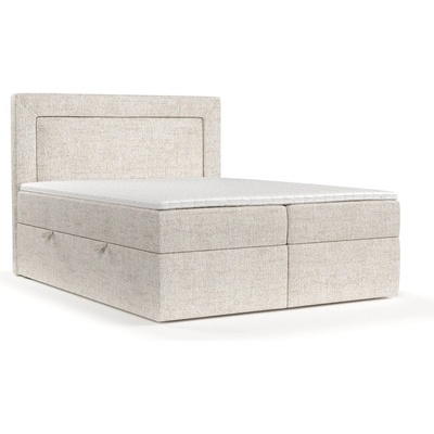 Maison de Reve Кремаво боксспринг легло с място за съхранение 160x200 cm Imagine - Maison de Rêve (IMAGINE160_MDR_P0_NEV02_M13_NEV02_T16_L1)