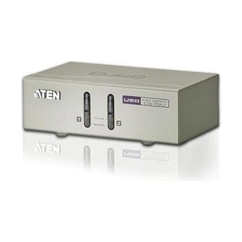 Aten CS-72U KVM switch USB 2PC audio, with custom cables 1,2m