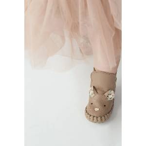 Donsje Бебешки кожени обувки Kapi Exclusive Booties Mouse (1028124)