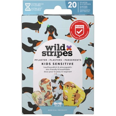 Wild Stripes Kids Animal Fun - Hypoalergenní náplasti 20 ks