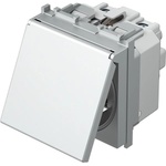 TEM Контакт шуко 2P+E 16A 2M с капаче, цвят Сребро мат, Modul - VM11SS (VM11SS)