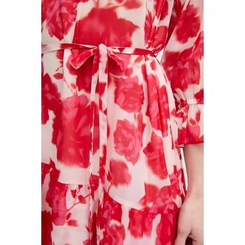 Marc Aurel Рокля Marc Aurel в червено среднодълга разкроена 6532-1010-24783 (6532.1010.24783)