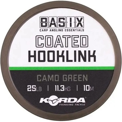 Korda Šňůra potahovaná Basix Coated Hooklink 10m 25lb