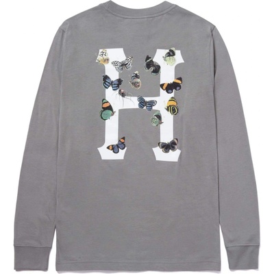 HUF PREY CLASSIC H LS RELAX TEE Charcoal