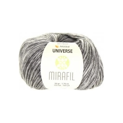 Mirafil Příze Universe Solid 460 - šedá melange