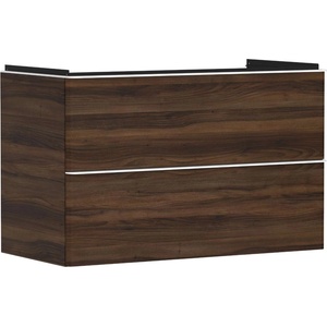 Hansgrohe Xelu Q - Шкафче за умивалник, 63x98x50 см, 2 чекмеджета, тъмен орех/матово бяло 54034700 (54034700)