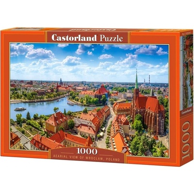 Castorland Пъзел Castorland от 1000 части - Въздушна гледка към Вроцлав (С-105526-2)
