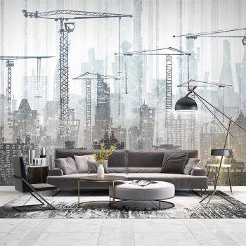 Image 1 of Art gift Фототапет Кранове и небостъргачи