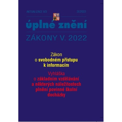 Aktualizace V/3 / 2022 - Zákon o svobodném přístupu k informacím - Poradce s.r.o.