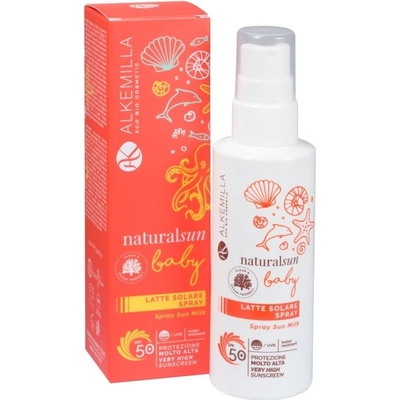 Alkemilla Eco Bio Cosmetics opalovací mléko spray pro miminka a děti SPF50 150 ml