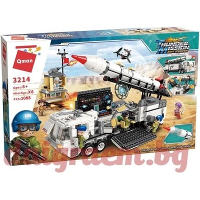Qman Конструктор qman Команден център на мисия Тъндър 3214 (q3214)