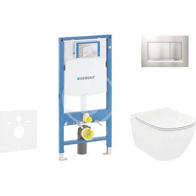 Geberit Duofix tlačidlo Sigma30 matný/lesklý/matný chróm Ideal Standard Tesi + sedátko 111.300.00.5 NE7