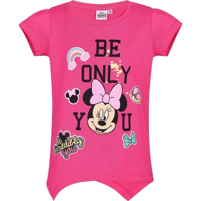 Minnie dovoz z Německa dívčí tričko tmavě růžové