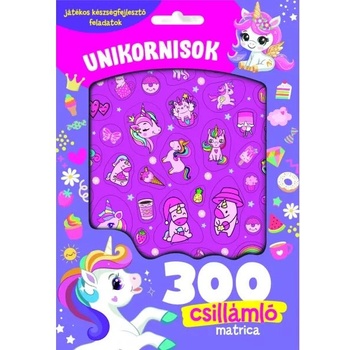 Szalay Könyvkiadó Еднорози - 300 блестящи стикера (9789636522650)