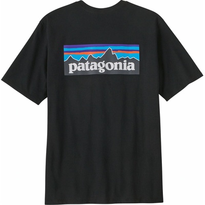 Patagonia Men's P-6 Logo Responsibili-Tee Black