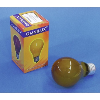 Omnilux 230V 25W E27 A19 žlutá