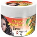 Vlasová regenerácia Bione BIO Keratin + argánový olej Krémová vlasová maska 260 ml