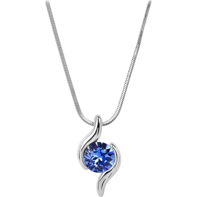 JSB se Swarovski Elements tmavě modrá vlnka sapphire 15147