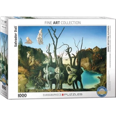 EUROGRAPHICS - Puzzle Dali: Swans Reflecting Elephants - 1 000 piese