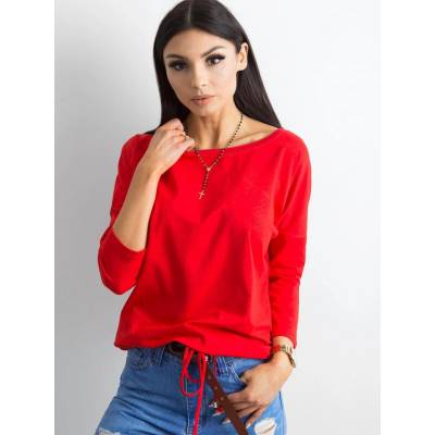 DÁMSKE TRIČKO SO ŠNÚRKOU V PÁSE RV BZ 4691.39P RED