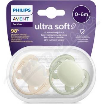 Avent Philips šidítko Ultrasoft Premium 2 ks oranžová