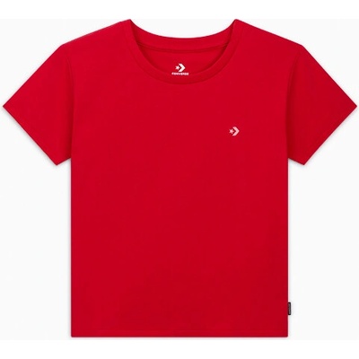 Converse Cropped T Shirt 10027252 A03 Red