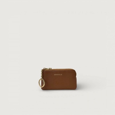 Klíčenka C-ME SOFTY KOŽENÉ POUZDRO NA KLÍČE COCCINELLE Cognac E2TBM193101W11TU