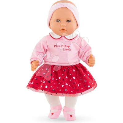 Corolle Albane Heart Petals Mon Grand Poupon s hnedými klipkajúcimi očami a špúliace ústočká 36 cm