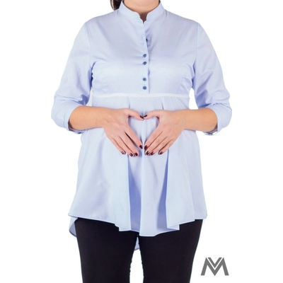 Pohodlná těhotenská košile světle modrá VS-1729T – Zbozi.Blesk.cz