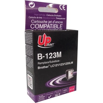 Compatible Мастилница UPRINT LC121/123/127 BROTHER, Magenta (LF-INK-BROT-LC123-121M-UP)